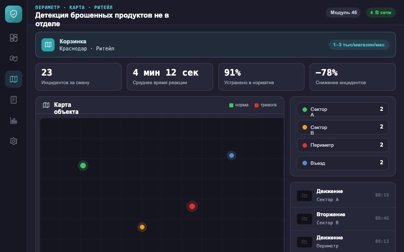 Интерфейс оператора — Система Малахит